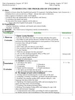 giáo án tiếng anh lớp 10 cực hay