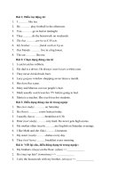 Điền trợ động từ  Bài tập tổng hợp về thì và sắp xếp câu đơn giản dành cho người mới học tiếng anh