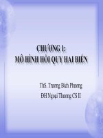 Bài giảng Mô hình hồi quy hai biến