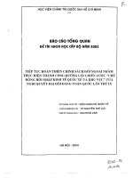 Tiếp tục hoàn thiện chính sách đối ngoại nhằm thực hiện thành công đường lối chiến lược chủ động hội nhập kinh tế quốc tế và khu vực của nghị quyết đại hội đảng toàn quốc lần thứ IX 