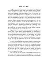 Tiểu luận Quan hệ Việt Nam - Asean từ khi Việt Nam gia nhập Asean đến nay