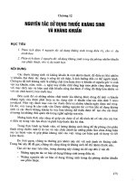 NGUYÊN TẮC SỬ DỤNG KHÁNG SINH