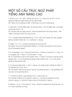 CẤU TRÚC NGỮ PHÁP TIẾNG ANH NÂNG CAO