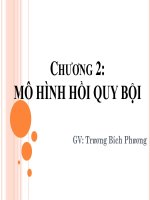 Bài giảng Mô hình hồi quy bội