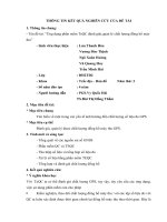 Ứng dụng phần mềm TeQC đánh giá,quản lý chất lượng đồng hồ máy thu