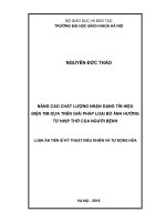 Nâng cao chất lượng nhận dạng tín hiệu ECG dựa trên giải pháp loại bỏ ảnh hưởng từ nhịp thở của người bệnh