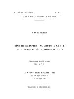 Luận văn tốt nghiệp tình trạng dinh dưỡng chu phẫu và kết quả sớm sau mổ các bệnh gan mật tụy 