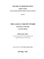 lí thuyết tổ hợp nguyên tắc bù trừ và ứng dụng