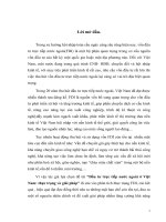 Luận văn FDI ở việt nam thực trạng và giải pháp 