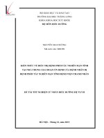 Kiến thức về điều trị bệnh phổi tắc nghẽn mãn tính tại nhà trong giai đoạn ổn định của bệnh nhân bị phổi tắc nghẽn mãn tính bệnh viện Thanh Nhàn