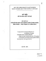 Vấn đề tôn giáo của người chăm ở ninh thuận, bình thuận – thực trạng và giải pháp 