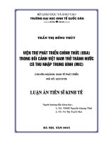 Chiến lược marketing xuất khẩu hàng nông sản chủ lực của nước CHDCND Lào đến năm 2020