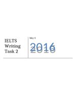 Hướng dẫn chi tiết giải quyết các dạng bài IELTS Writing task 2 ( DC IELTS )