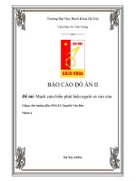 Mạch cảm biến phát hiện người ra vào cửa