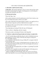 ĐỀ CƯƠNG CƠ SỞ KHOA HỌC MÔITRƯỜNG