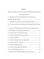 Luận văn thanh toán không dùng tiền mặt tại chi nhánh ngân hàng NHTMCP công thương (vietinbank) đống đa 