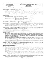 15 đề thi thử đại học môn toán có đáp án chi tiết