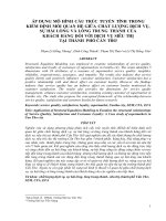 ÁP DỤNG MÔ HÌNH CẤU TRÚC TUYẾN TÍNH TRONG KIỂM ĐỊNH MỐI QUAN HỆ GIỮA CHẤT LƯỢNG DỊCH VỤ, SỰ HÀI LÒNG VÀ LÒNG TRUNG THÀNH CỦA KHÁCH HÀNG ĐỐI VỚI DỊCH VỤ SIÊU THỊ TẠI THÀNH PHỐ CẦN THƠ