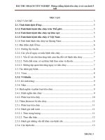 Bài thu hoạch tốt nghiệp phòng chống bệnh tiêu chảy ở trẻ em dưới 5 tuổi 