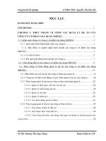 Luận văn thực trạng và 1 số giải pháp hoàn thiện công tác quản lý dự án tại công ty CP xây dựng SHINEC