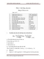 Đồ án môn học mạng lưới cấp thoát nước