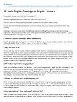 17 useful english greetings for english learners