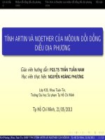 Tính artin và noether của môdun đối đồng điều địa phương