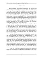 Luận văn FDI phát triển ngành nông nghiệp VN   thực trạng và giải pháp 