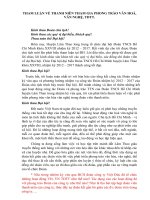 Tham luận về thanh niên tham gia phong trào văn hóa văn nghệ