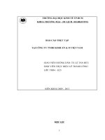 Báo cáo thực tập tại công ty TNHH kobe EN  m việt nam