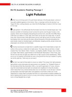 Bộ đề IELTS Academic Reading tuyển chọn ( có đáp án )