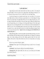 Luận văn quản lý rủi ro tín dụng tại ngân hàng NHTMCP sài gòn thương tín (sacombank) chi nhánh đống đa 