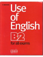 Use of english b2 for all exames OCR MCR