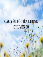 Các Yếu Tố Tiên Lượng Chuyện Dạ