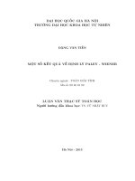 Luận văn một số kết quả về định lý paley   wiener 