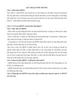 ĐỀ CƯƠNG ÔN TẬP MÔN QUY HOẠCH MÔI TRƯỜNG