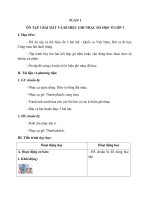 ÔN tập 3 bài hát và kí HIệU GHI NHạC đã học ở lớp 3 