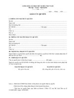 Mẫu giấy ủy quyền (làm việc với cơ quan thuế, cơ quan nhà nước khác)