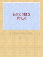báo cáo thiết kế bàn nâng