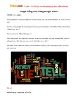 Học Tiếng Anh qua truyện: Đừng bao giờ nói dối