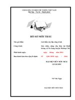 Mẫu hồ sơ mời thầu  Xây dựng