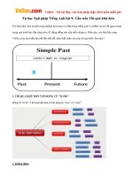Tự học Ngữ pháp Tiếng Anh bài 9: Cấu trúc Thì quá khứ đơn
