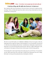 Cách học tiếng anh tốt nhất cho Extrovert và Introvert