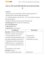 Giáo án Tự nhiên xã hội 2 bài 13