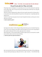 Bí quyết luyện phát âm Tiếng Anh chuẩn