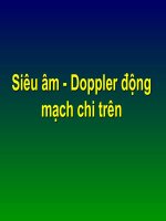 Siêu âm  Doppler động mạch chi trên.
