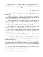 Những điểm mới trong hiến pháp 2013