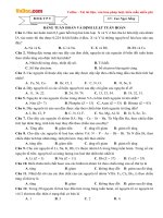 Bài tập Hóa học lớp 10: Bảng tuần hoàn và định luật tuần hoàn