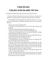 Chính thể nước công hòa xã hội chủ nghĩa việt nam