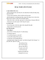 Giáo án mầm non đề tài: Nghe lời cô giáo